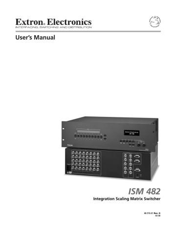 Extron electronics ISM 482 User manual | Manualzz Extron electronics ISM 482 User manual | Manualzz