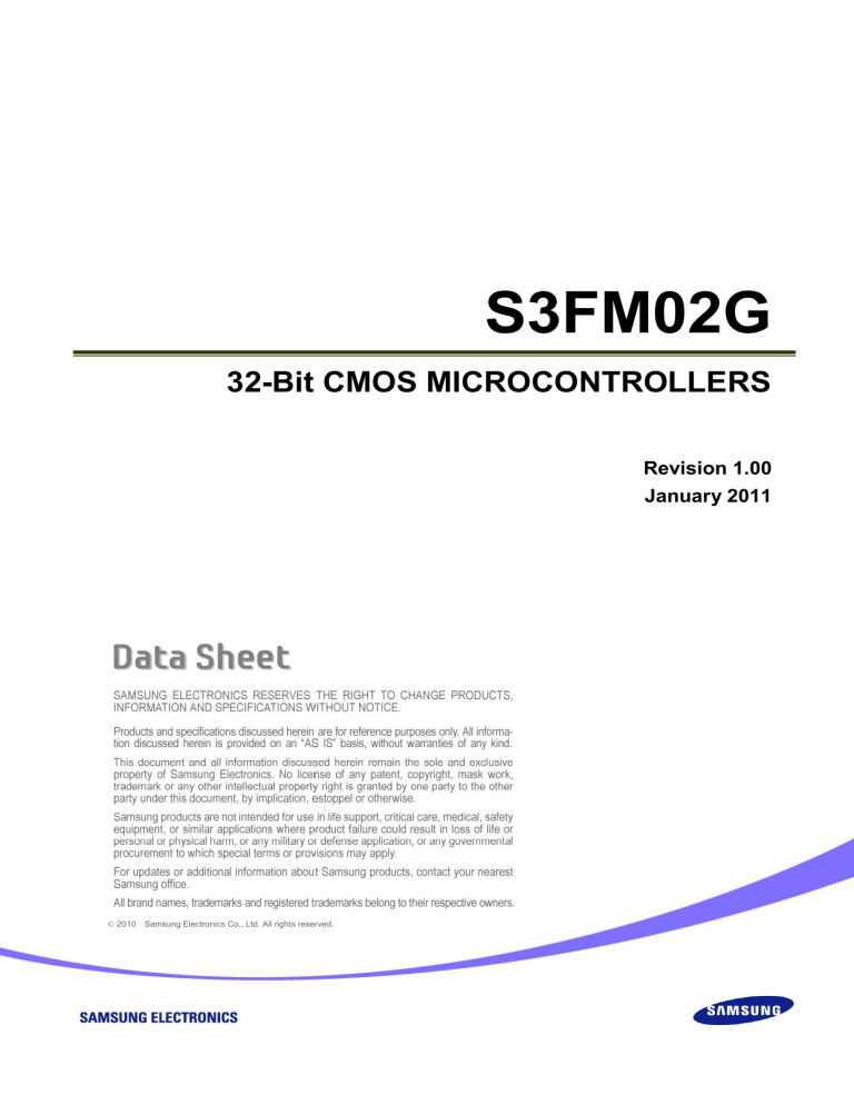 Samsung S3FM02G User manual Samsung S3FM02G User manual