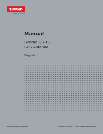 Simrad GS-15 GPS Antenna Operator Manual | Manualzz