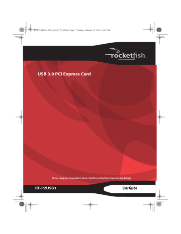 RocketFish RF-P2USB3 User guide | Manualzz RocketFish RF-P2USB3 User guide | Manualzz