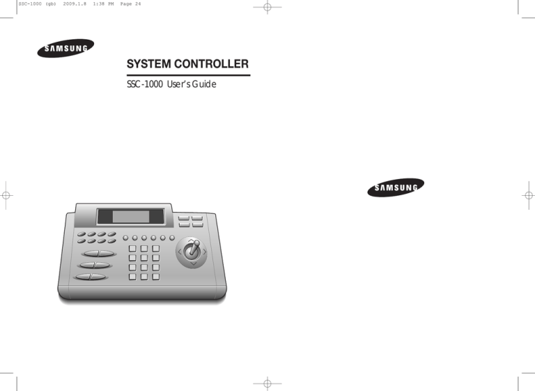 Samsung SCC-1000 User`s guide Samsung SCC-1000 User`s guide
