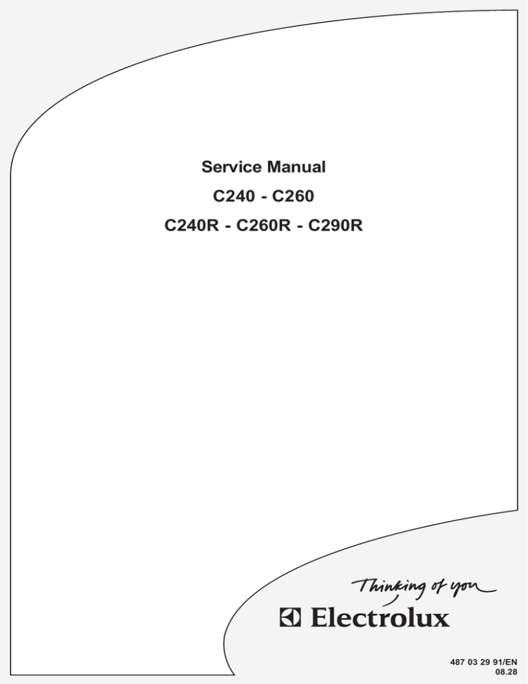 Electrolux C290R Service manual Electrolux C290R Service manual