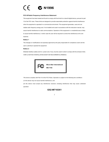 MSI 661FM3-V - Motherboard - Micro ATX Instruction manual | Manualzz MSI 661FM3-V - Motherboard - Micro ATX Instruction manual | Manualzz