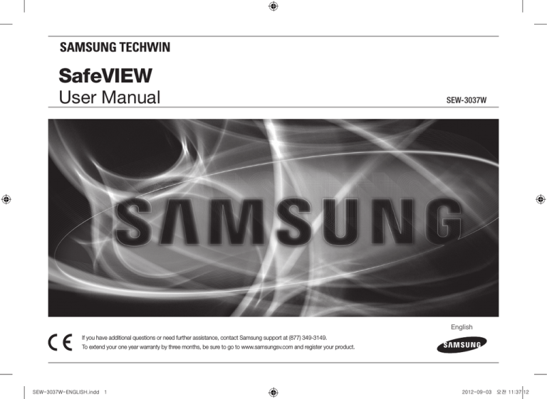 Samsung SEW-3030 User manual Samsung SEW-3030 User manual
