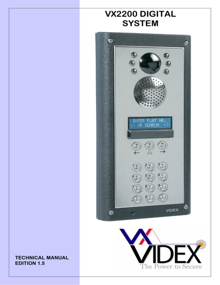 Videx VX2200 Troubleshooting guide Videx VX2200 Troubleshooting guide