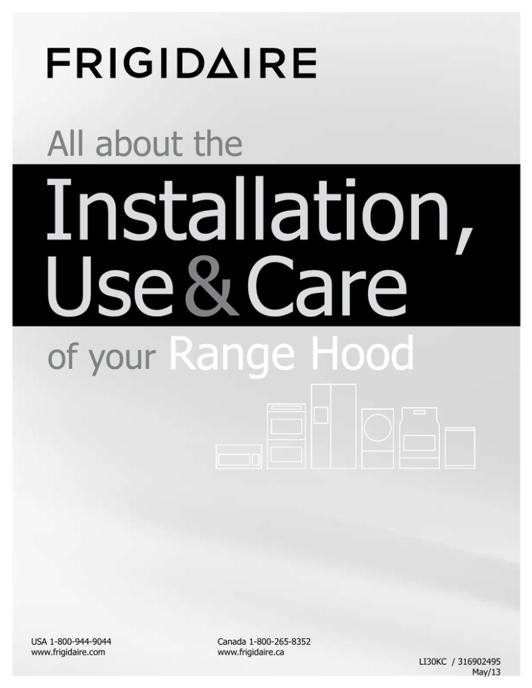 Electrolux FRT8S6EMBB Use & care guide Electrolux FRT8S6EMBB Use & care guide