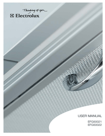 Electrolux EFG50021 User manual Electrolux EFG50021 User manual