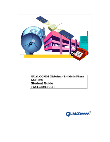 Qualcomm Globalstar GSP-1600 User guide | Manualzz Qualcomm Globalstar GSP-1600 User guide | Manualzz