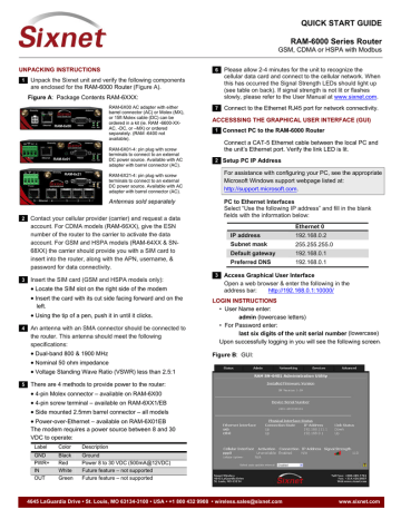 RAM 6000 User manual | Manualzz RAM 6000 User manual | Manualzz