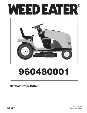Weed Eater 96048000100 Operator`s manual Weed Eater 96048000100 Operator`s manual