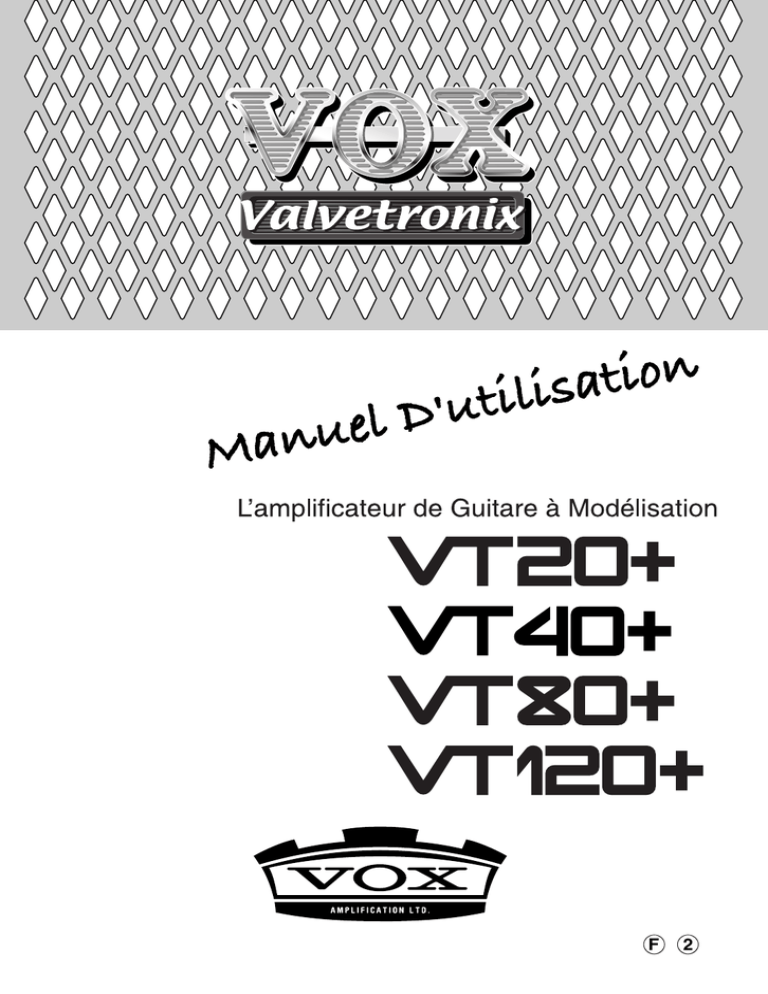 Vox AC30H2 User manual Vox AC30H2 User manual