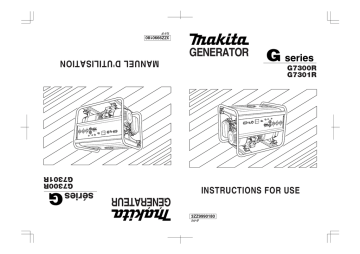 Makita G7301R Owner`s manual Makita G7301R Owner`s manual