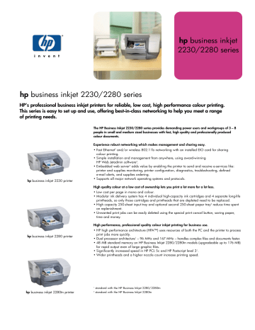 Verity Systems BUSINESS INKJET 2280CM User manual Verity Systems BUSINESS INKJET 2280CM User manual