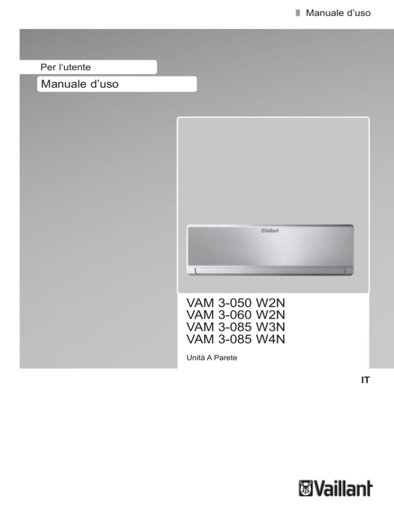 Vaillant VAM 3-085 W4N User manual Vaillant VAM 3-085 W4N User manual