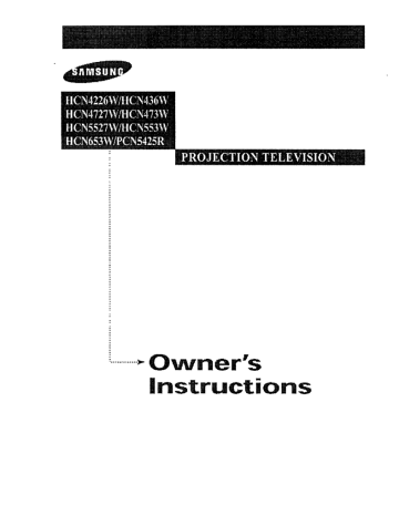 Samsung HCN553W Operating instructions Samsung HCN553W Operating instructions