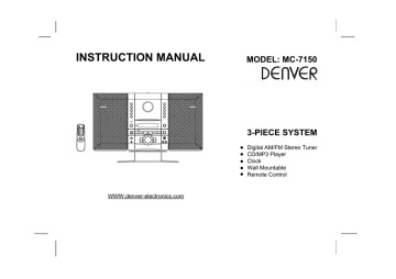 Owner's manual | MC FM/AM/CD Player Owner`s manual | Manualzz