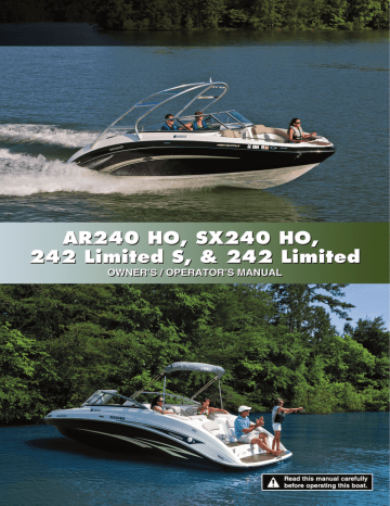 Yamaha 242 Limited S Owner`s manual Yamaha 242 Limited S Owner`s manual
