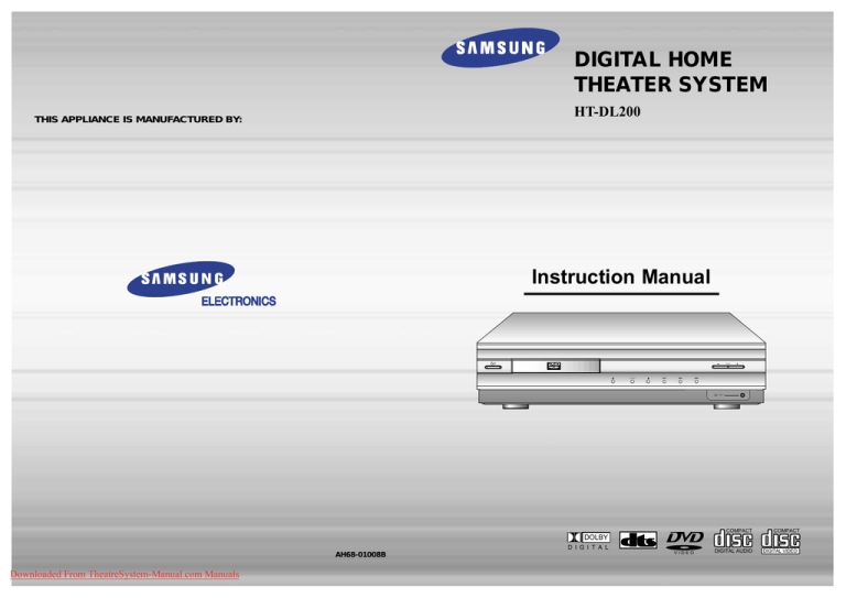 Samsung AH68-01008B Instruction manual Samsung AH68-01008B Instruction manual