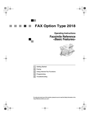 Savin 2018 Operating instructions Savin 2018 Operating instructions