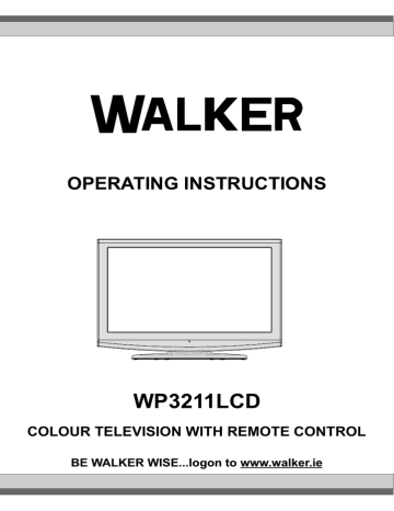 Walker WP3211LCD Operating instructions Walker WP3211LCD Operating instructions