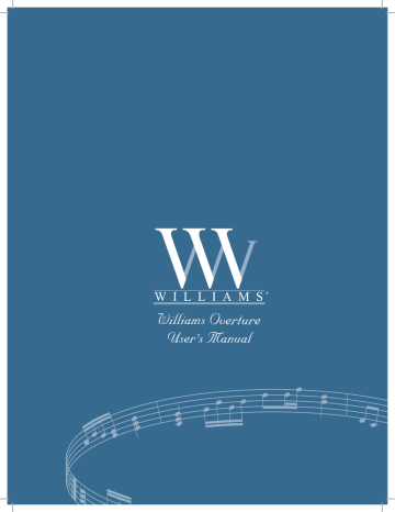 Owner's manual | Williams Piano Overture Owner`s manual | Manualzz