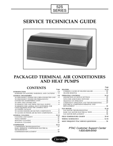 Carrier 52S Air Conditioner User manual | Manualzz