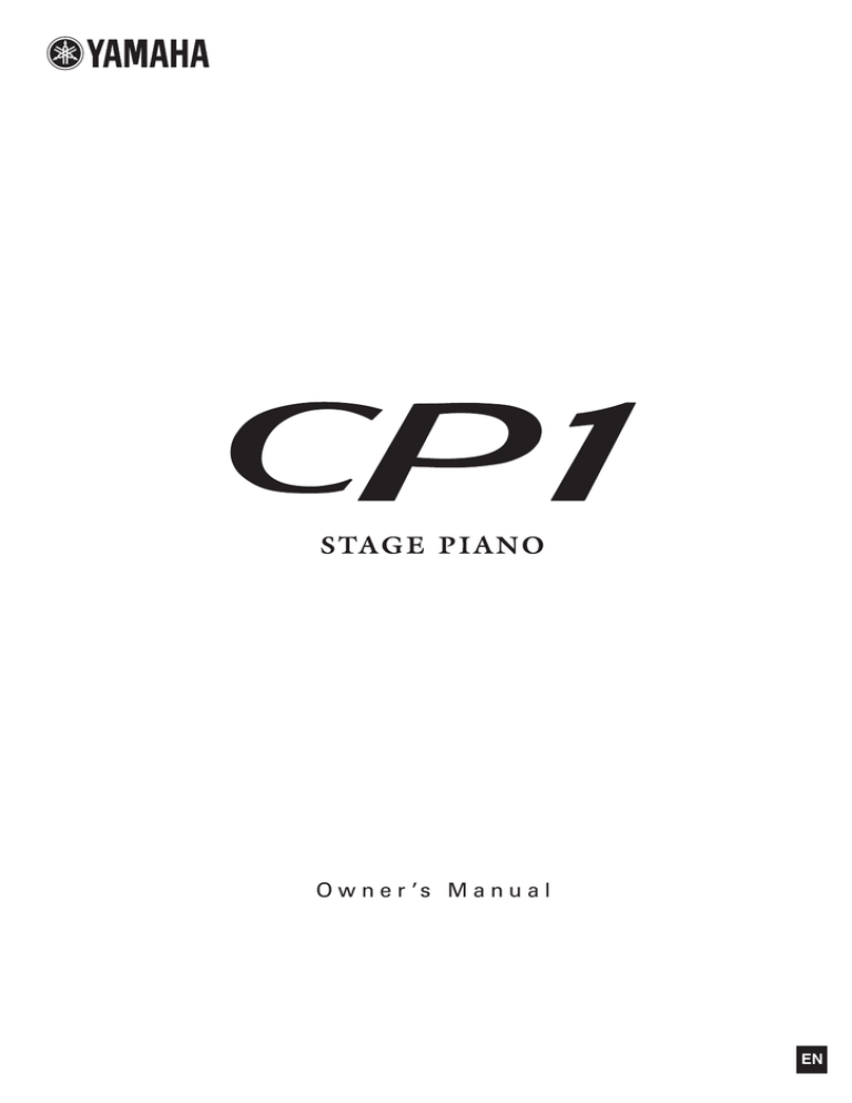 Yamaha CP1 Specifications Yamaha CP1 Specifications