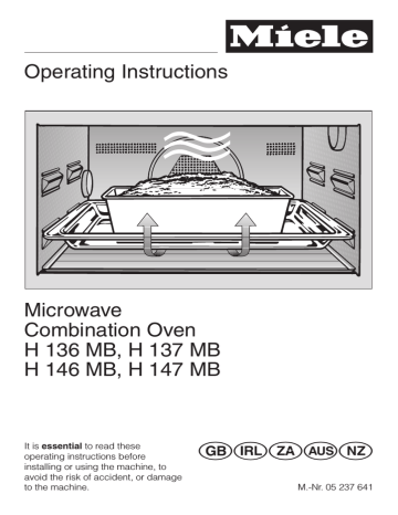 Miele H 162 MB Operating instructions Miele H 162 MB Operating instructions