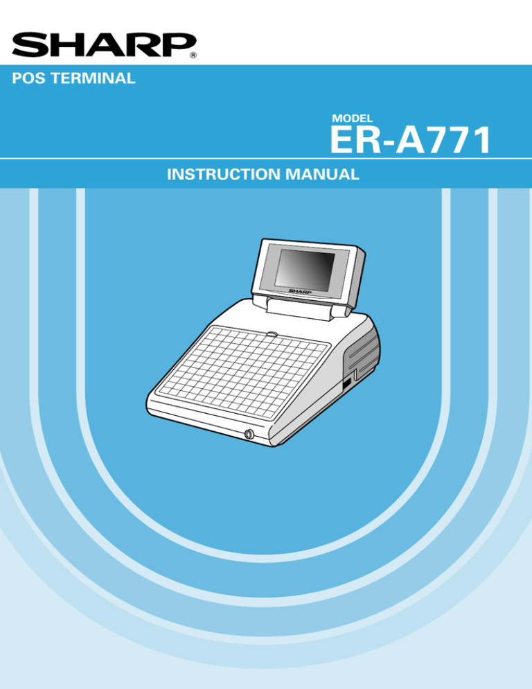 Sharp ER-A771 Instruction manual Sharp ER-A771 Instruction manual