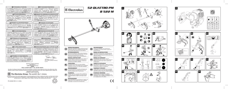 Electrolux QUATTRO 52 PM Instruction manual Electrolux QUATTRO 52 PM Instruction manual