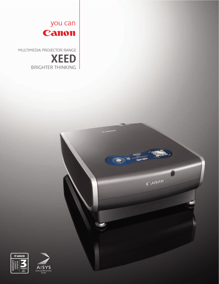 Canon XEED SX6 User manual Canon XEED SX6 User manual