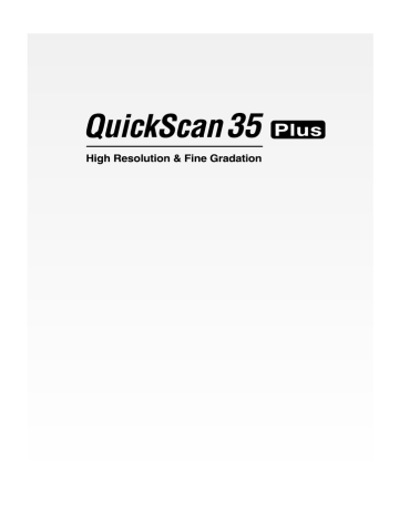 Minolta QUICKSCAN35 Instruction manual Minolta QUICKSCAN35 Instruction manual