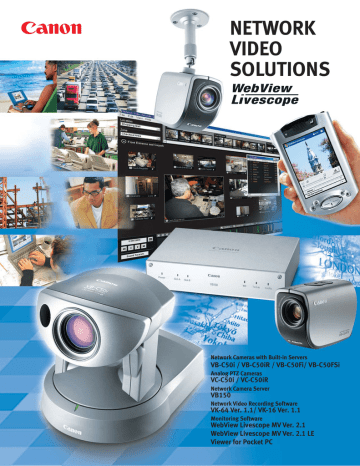 Canon VBCollector Specifications Canon VBCollector Specifications