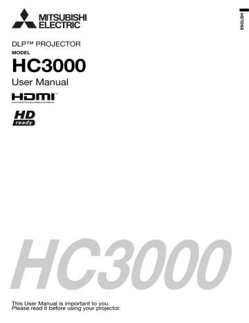 Mitsubishi HC3000 User manual Mitsubishi HC3000 User manual