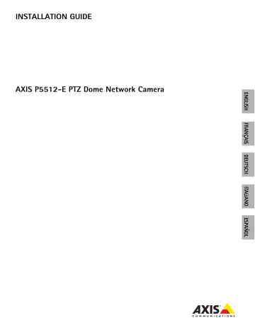 Axis Communications P5512-E PTZ Installation guide | Manualzz Axis Communications P5512-E PTZ Installation guide | Manualzz