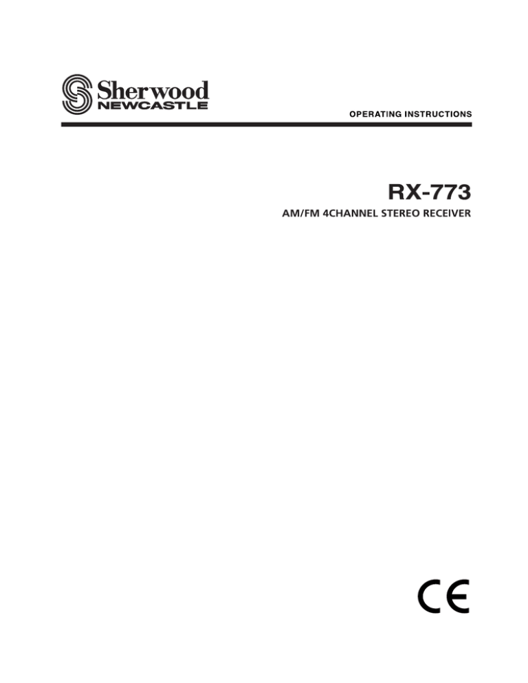 Sherwood R-807 Troubleshooting guide Sherwood R-807 Troubleshooting guide