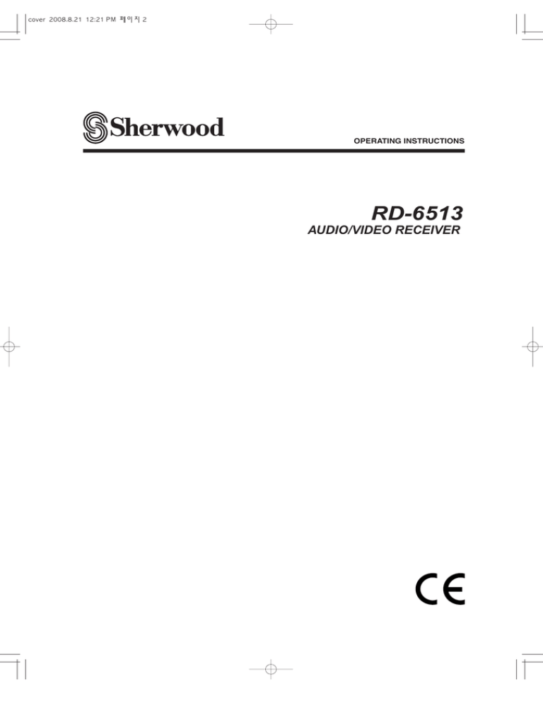 Sherwood RD-6513 Operating instructions Sherwood RD-6513 Operating instructions