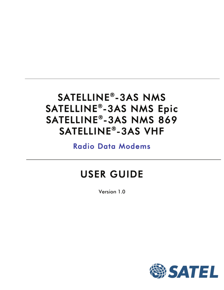 Satel SATELLINE-3AS User guide Satel SATELLINE-3AS User guide