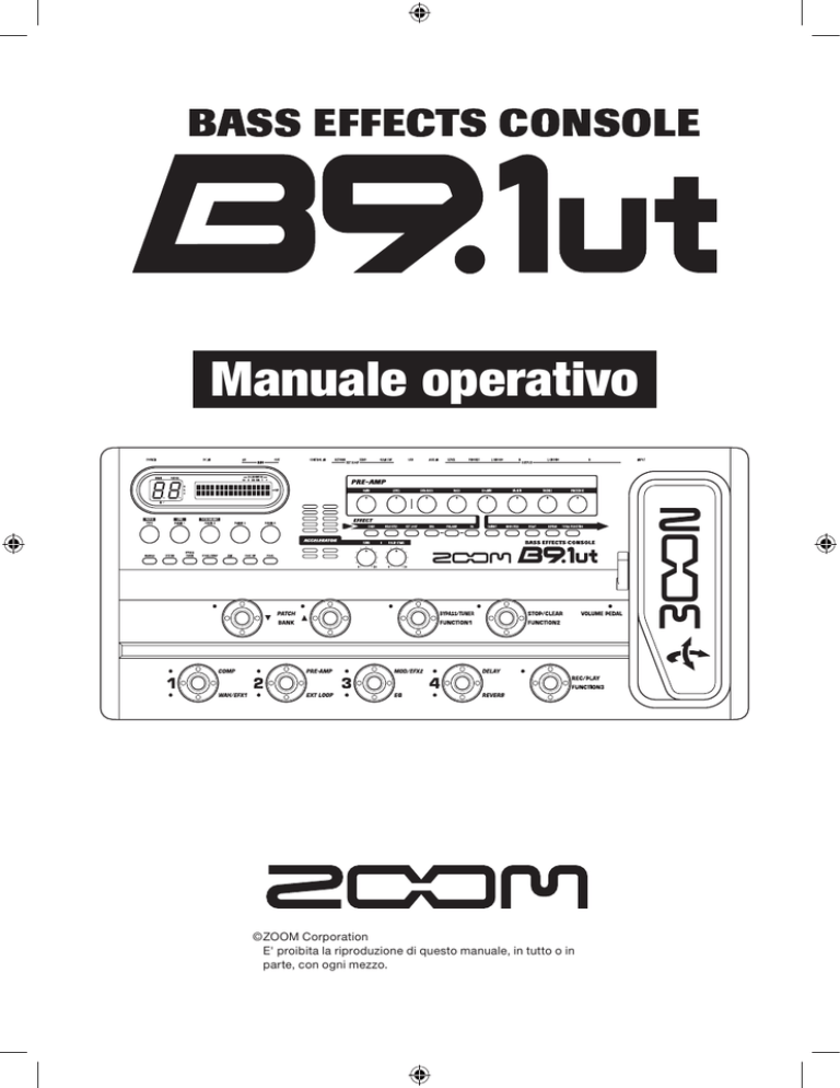 Zoom B9.1ut User manual Zoom B9.1ut User manual