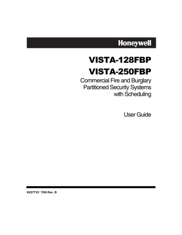 Honeywell VISTA-128FBP Home Security System User guide | Manualzz