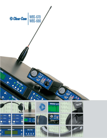 Clear-Com WBS-670 User manual Clear-Com WBS-670 User manual
