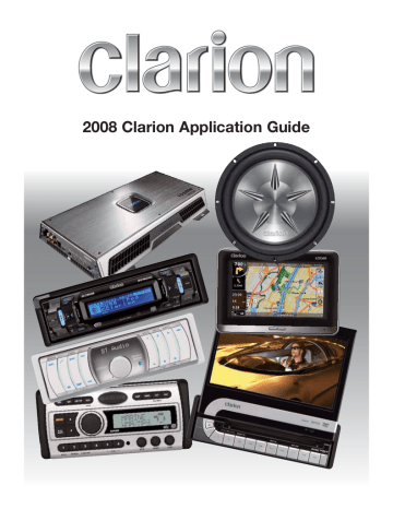 Clarion MS2105 Owner`s manual Clarion MS2105 Owner`s manual