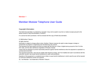 Meridian M2008HF User guide | Manualzz Meridian M2008HF User guide | Manualzz