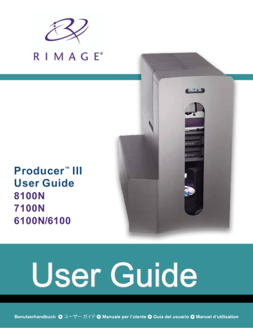 Rimage 8100N/7100N/6100N User guide | Manualzz