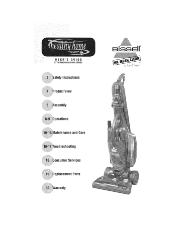 Bissell 6405 SERIES User guide Bissell 6405 SERIES User guide
