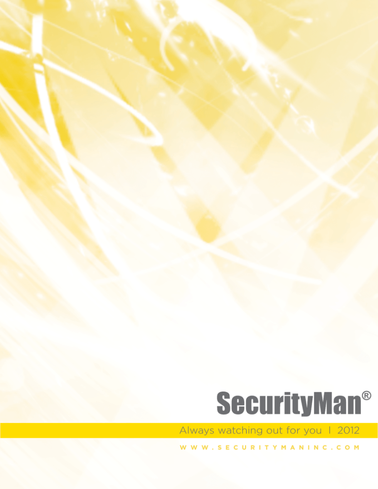 SecurityMan ClockCam User`s manual SecurityMan ClockCam User`s manual