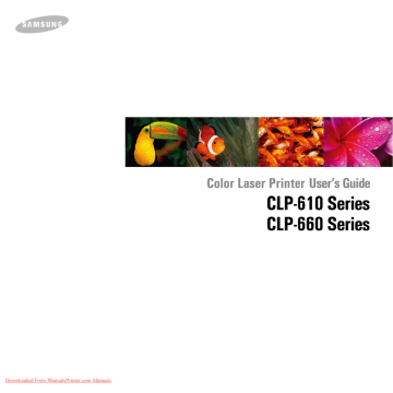 Samsung CLP-660N User`s guide Samsung CLP-660N User`s guide