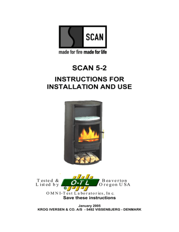 SCAN 5-2 Owner`s manual SCAN 5-2 Owner`s manual
