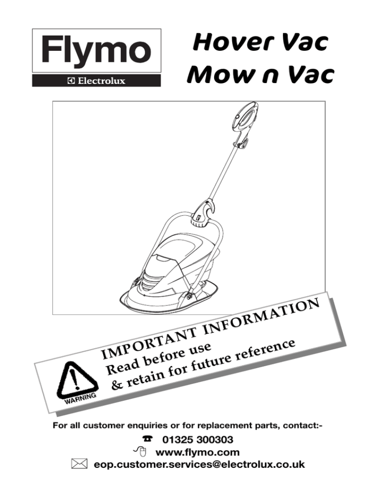 Electrolux Flymo Instruction manual Electrolux Flymo Instruction manual