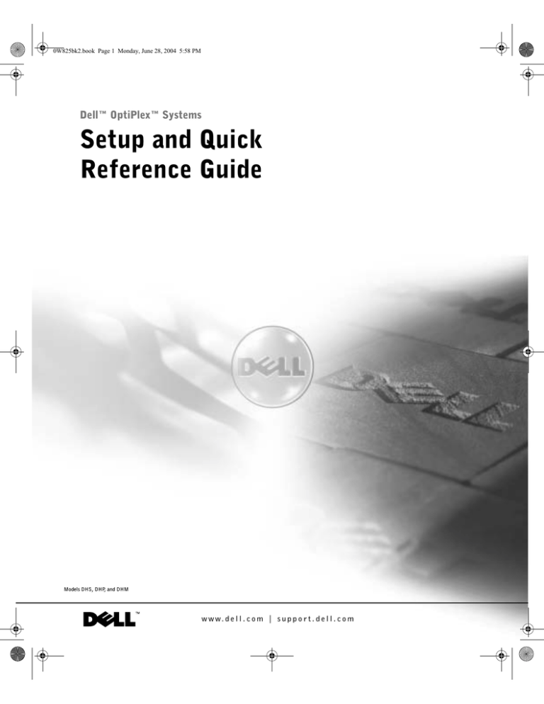 Dell OptiPlex DHP Installation guide Dell OptiPlex DHP Installation guide